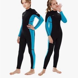Hevto Kids Wetsuit for Youth 3/2mm Neoprene Full Wet Suit for Swimming Surfing